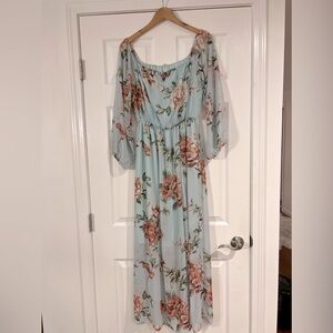 Pink Blush Maternity Dress